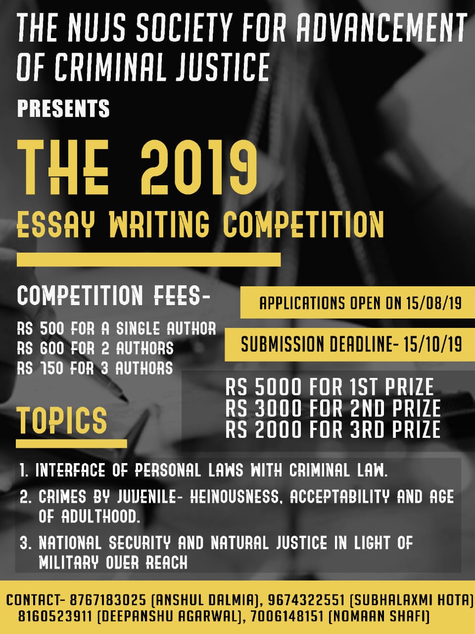 criminal law essay competition