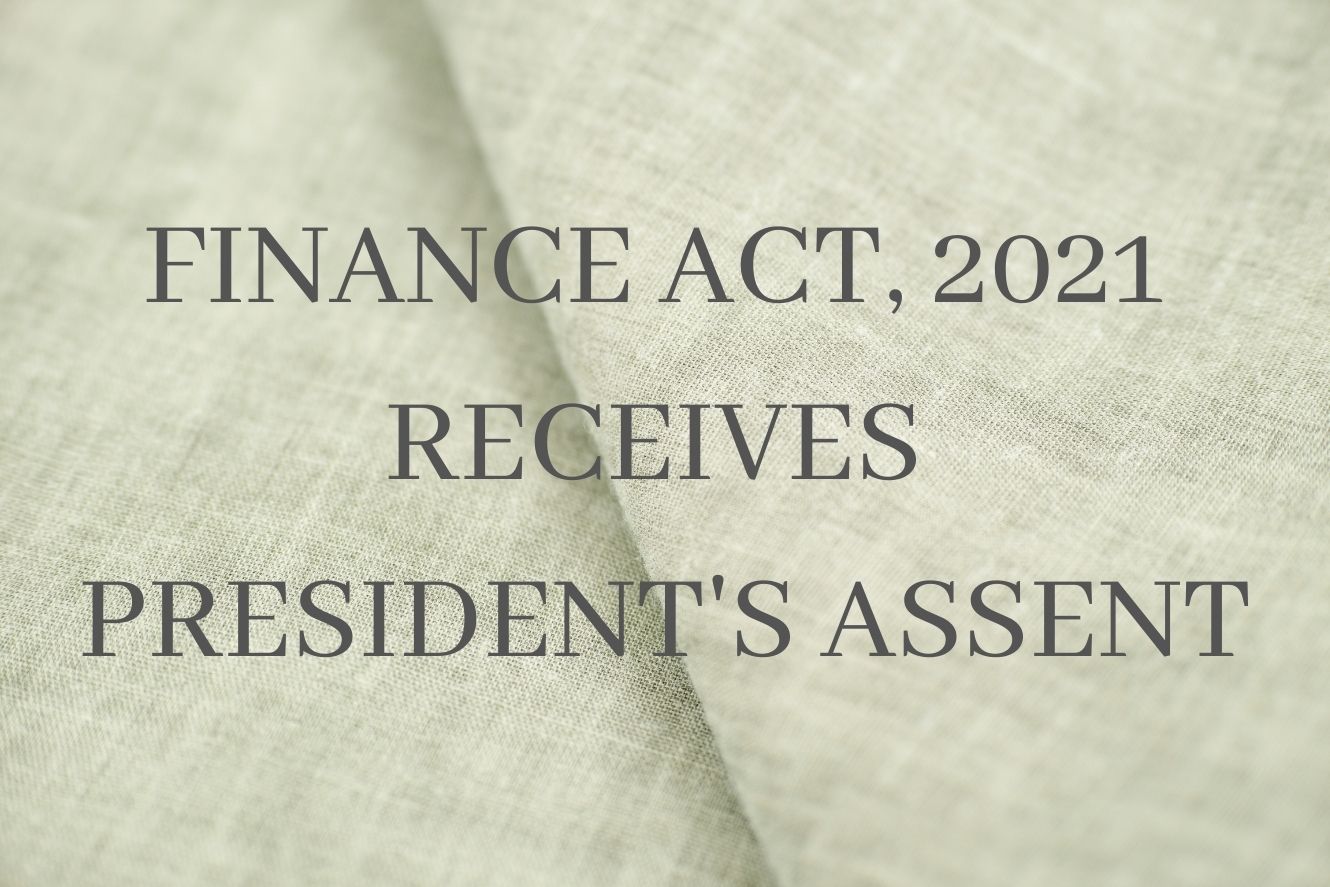 Finance Act, 2021 receives President's assent SCC Times