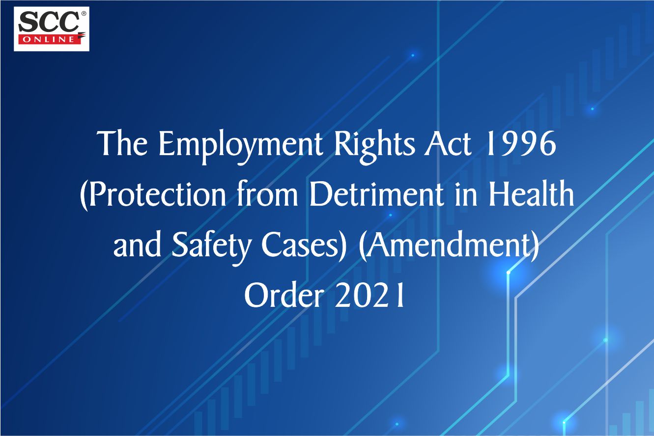 UK The Employment Rights Act 1996 (Protection from Detriment in