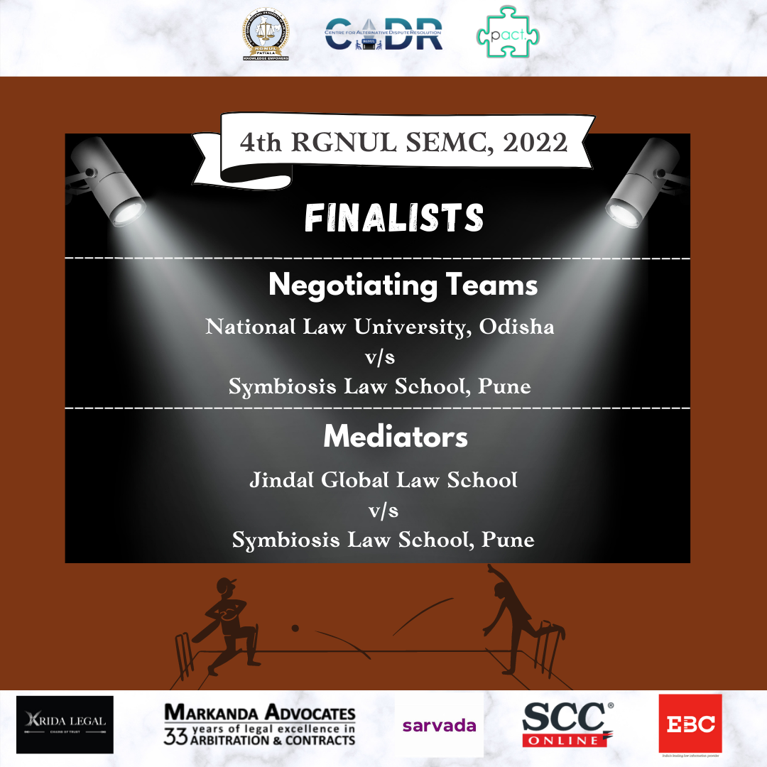 Live Updates 4th RGNUL Sports and Entertainment Law Mediation