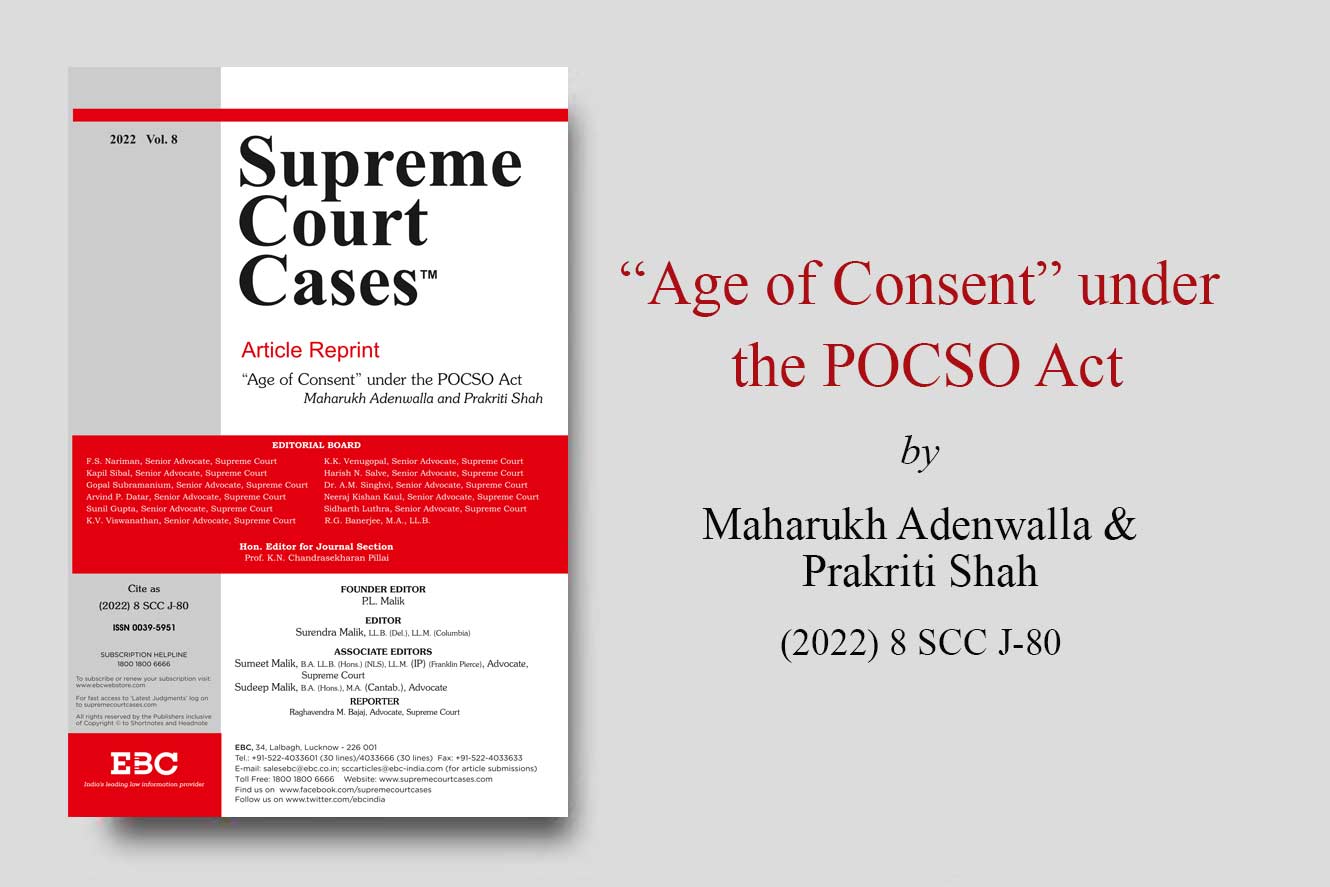 24 Poc Sex Vidors - Age of Consentâ€ Under the POCSO Act | SCC Blog