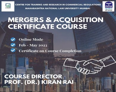 MNLU Mumbai | Three Months Online Certificate Course on Mergers ...