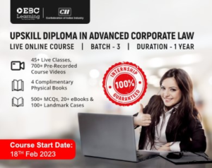 EBC Learning  CII, Upskill Diploma in Advanced Corporate Law Programme