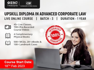 EBC Learning — CII, Upskill Diploma in Advanced Corporate Law Programme