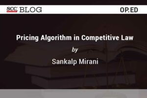 pricing algorithm in competitive law