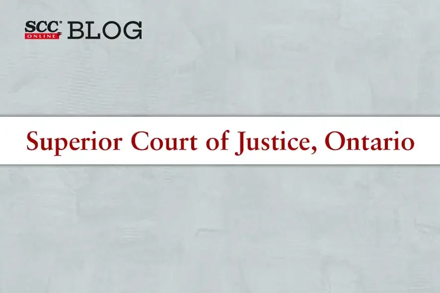 superior court of justice, ontario