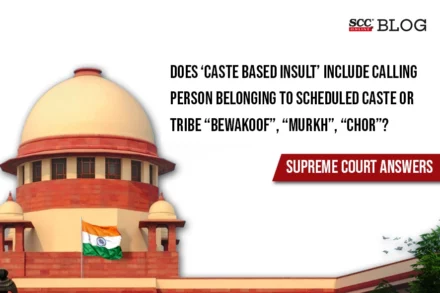 caste based insult
