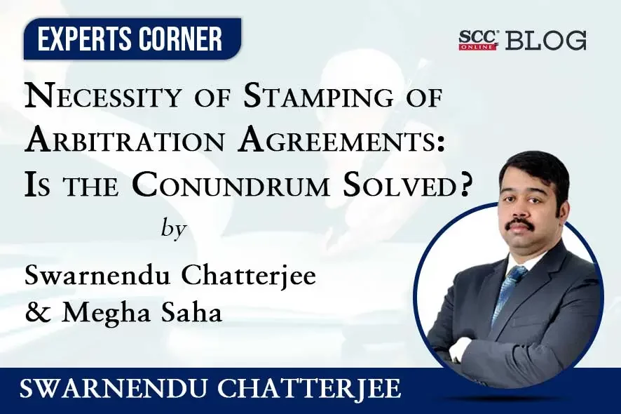 stamping of arbitration agreements
