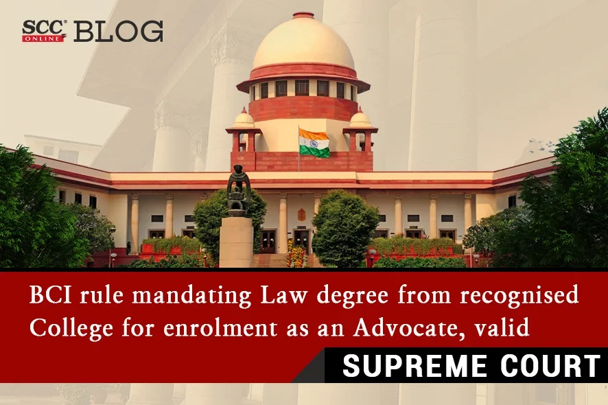 law degree from recognised college