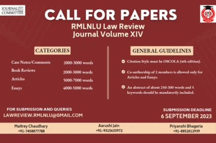 rmlnlu law review
