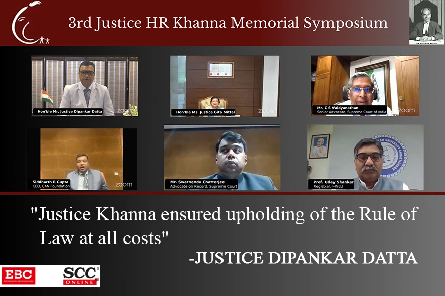 3rd justice hr khanna memorial national symposium