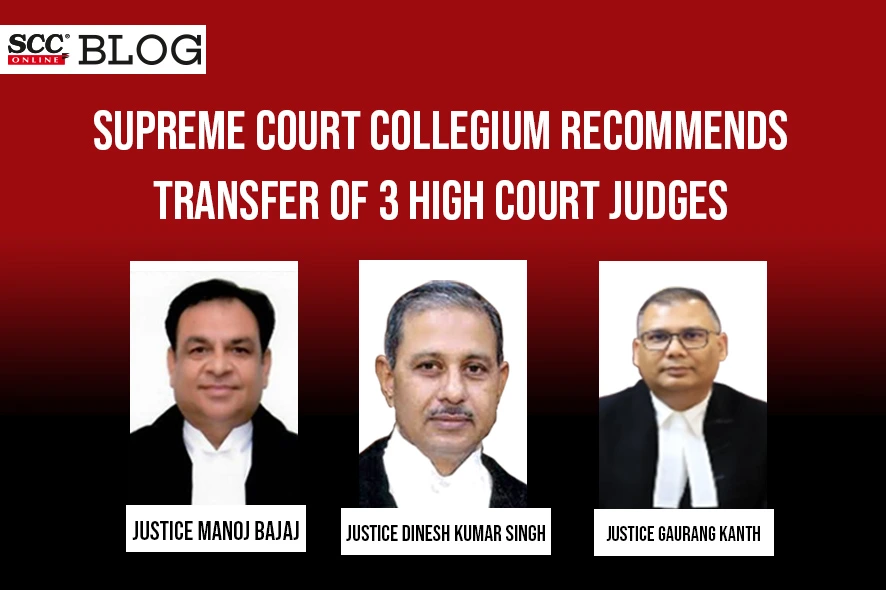 collegium transfer high court judges