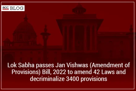 jan vishwas amendment of provisions bill 2022