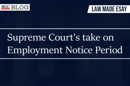 supreme court judgment on employment notice period