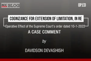 cognizance for extension of limitation