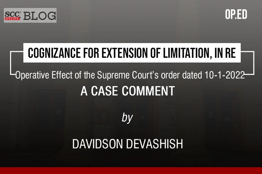 cognizance for extension of limitation