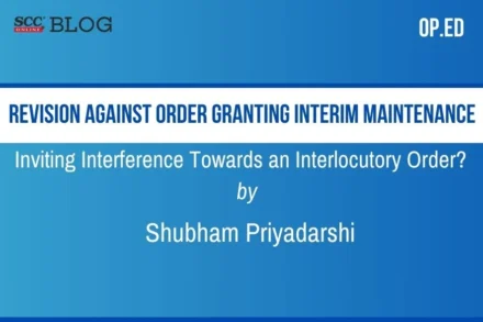 granting interim maintenance