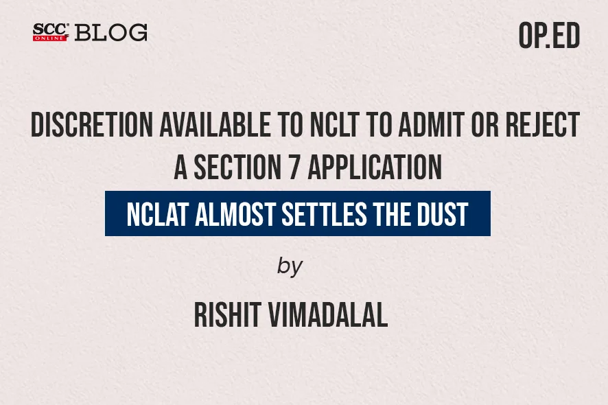 NCLAT Almost Settles the Dust