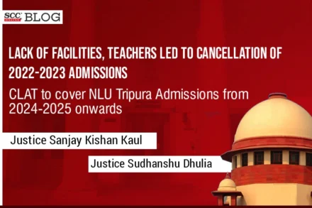 NLU Tripura admissions cancellation