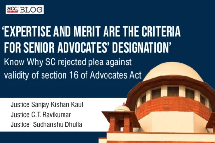 plea against Senior Advocates' designation