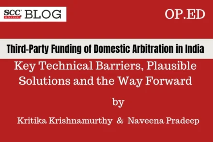 Funding of Domestic Arbitration