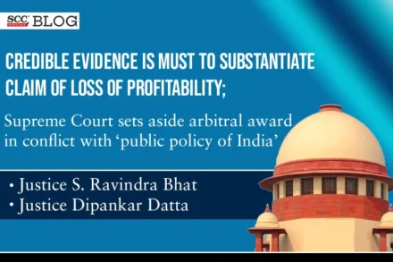 claim of loss of profitability in Arbitration