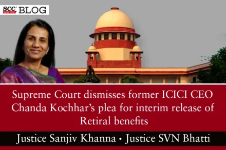 Chanda Kochhar Retiral benefits