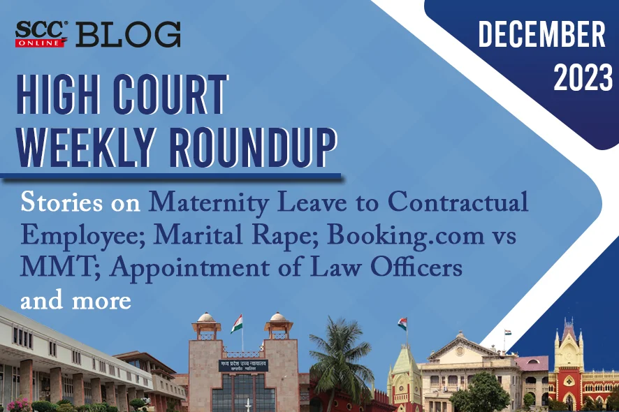 High Court weekly Roundup