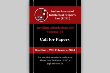 Indian Journal of Intellectual Property