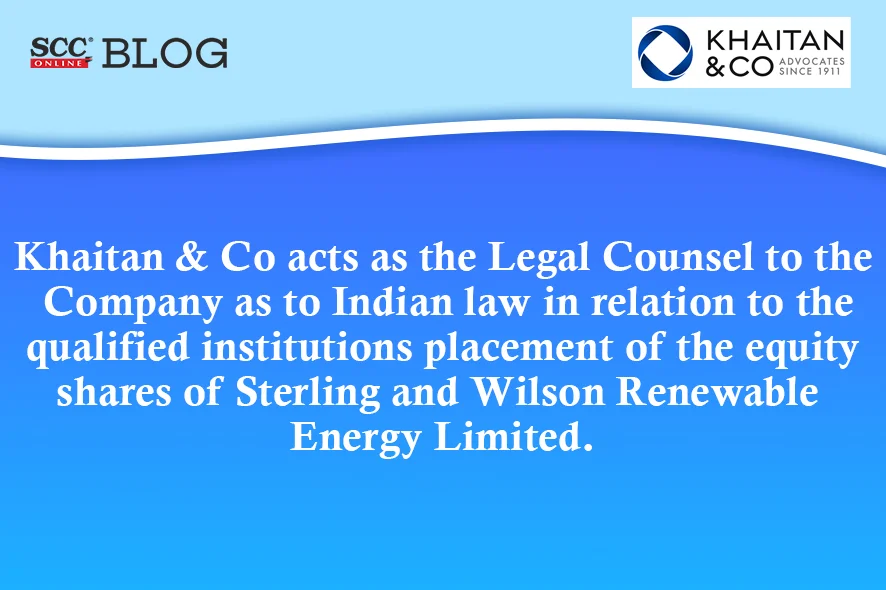Sterling and Wilson Renewable Energy Limited