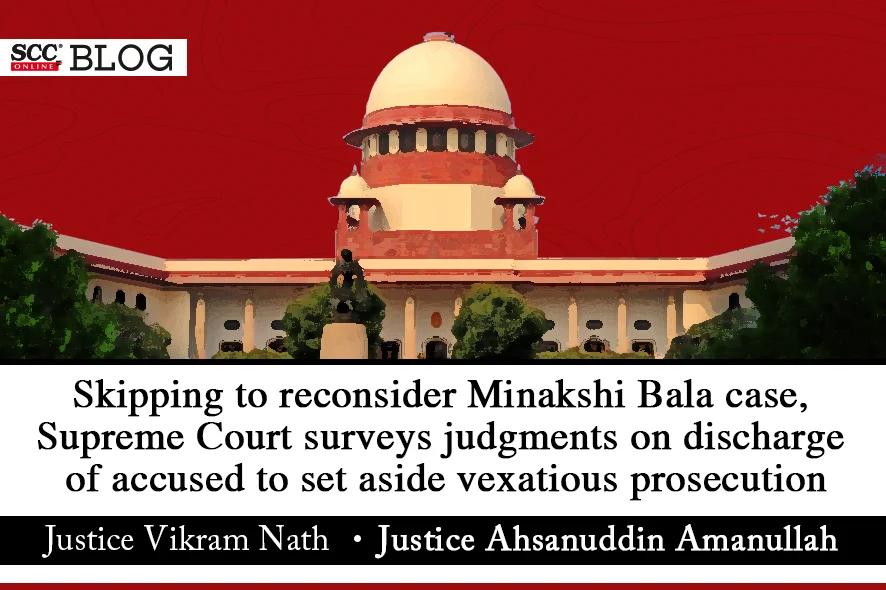 Supreme Court Judgments on discharge of accused