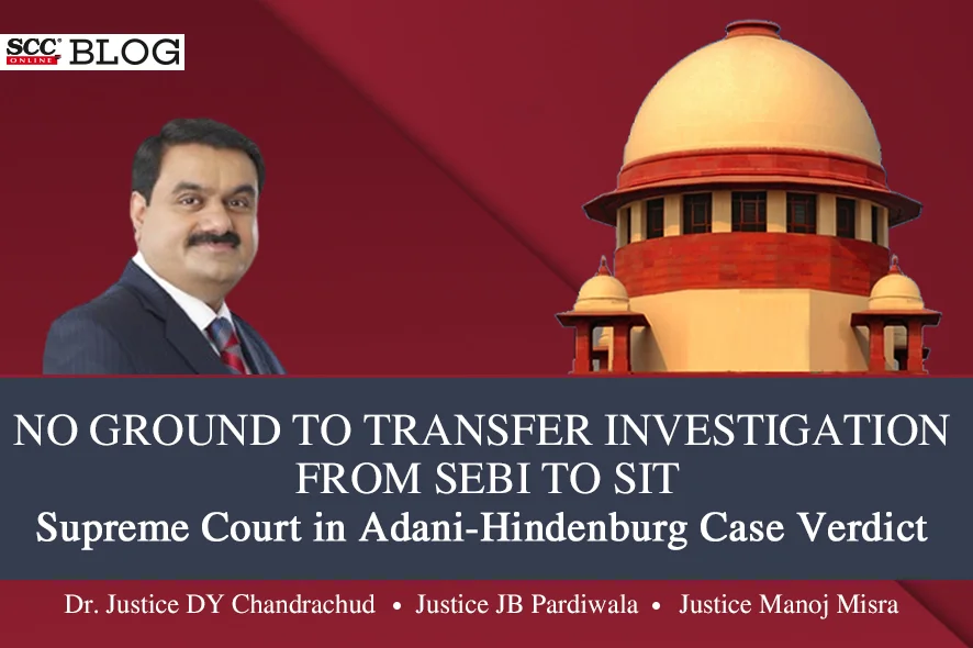 Adani-Hindenburg Case Verdict