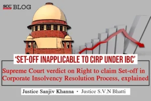 Set-off in Corporate Insolvency Resolution Process