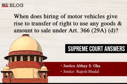 Hiring motor vehicles and transfer of right to use goods