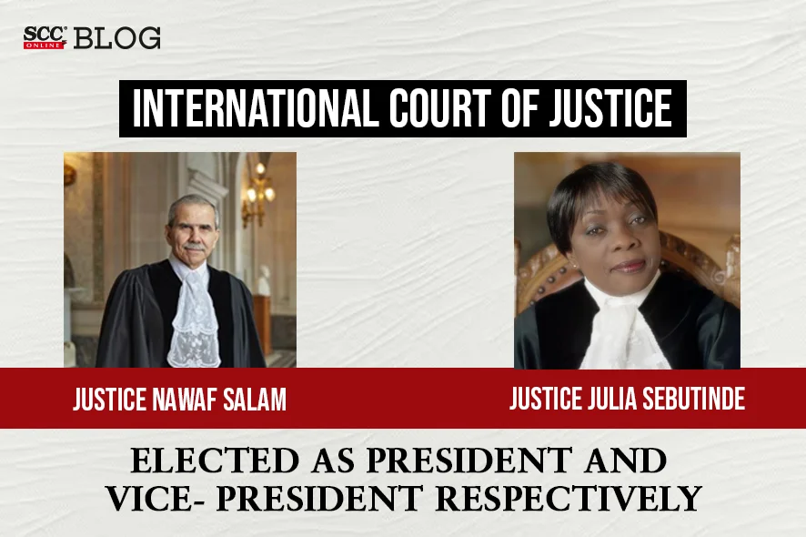 ICJ Justice Nawaf Salam Justice Julia Sebutinde