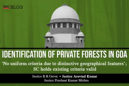 Identification of private forest in Goa