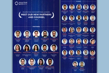 Khaitan & Co announces 14 new Partners and 27 new Counsel