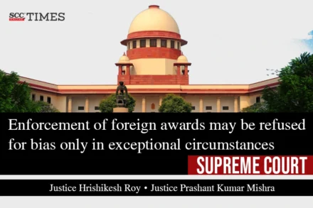 enforcement of foreign award