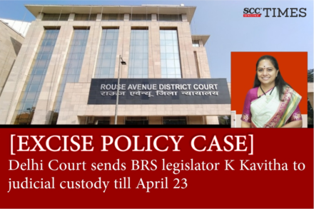 BRS leader K Kavitha judicial custody April 23