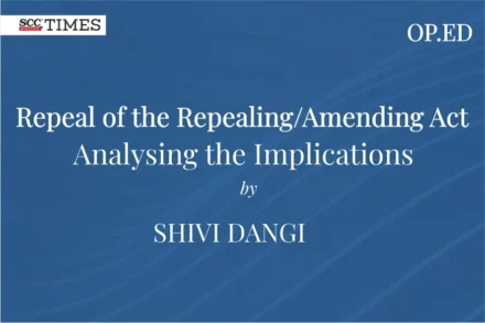 Repeal of the Repealing
