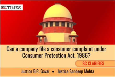 consumer complaint by company under Consumer Protection Act