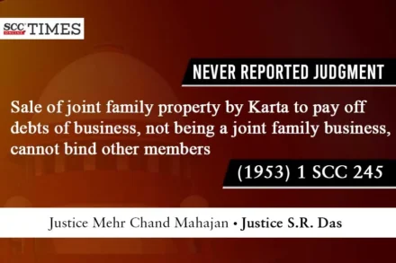 sale of joint family property by Karta