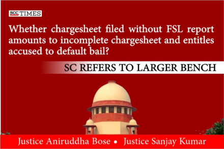 chargesheet without FSL report entitle accused to] default bail