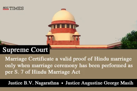 Valid proof of Hindu marriage