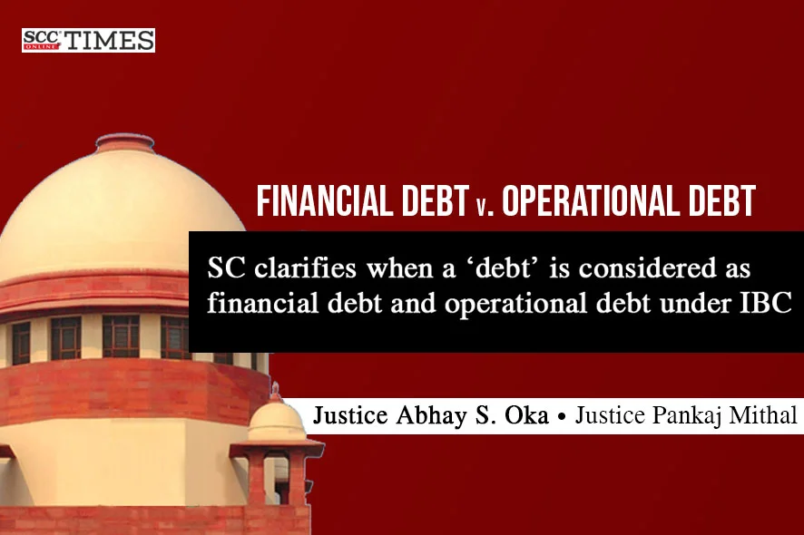 financial debt and operational debt