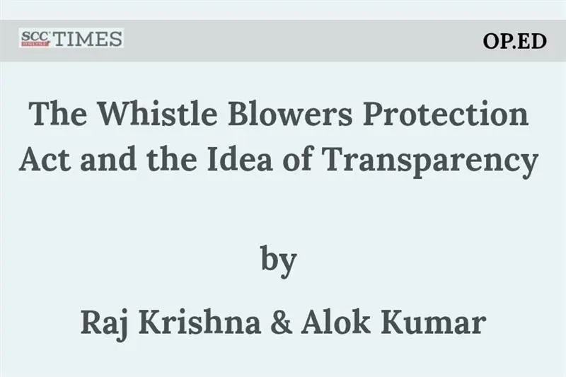 Whistle Blowers Protection Act