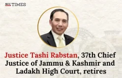 Justice Tashi Rabstan, 37th Chief Justice of Jammu & Kashmir and Ladakh High Court, retires