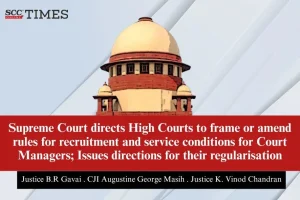 Court Managers regularisation