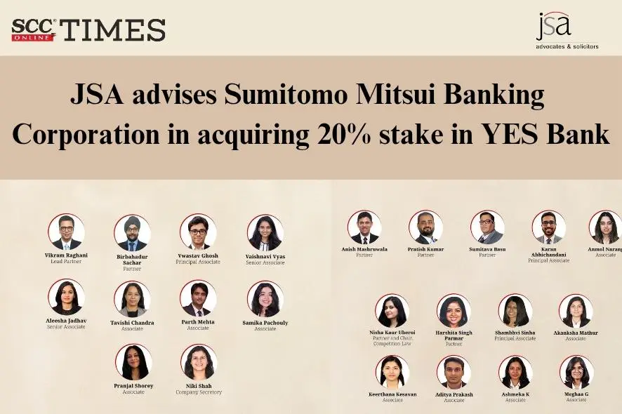 Sumitomo Mitsui YES Bank acquisition