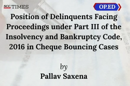 Insolvency Cheque bouncing